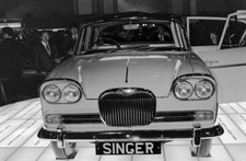 Singer Vogue 1961 Advertising Motor Show Car Old Photo