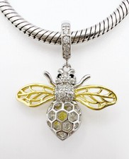 Honey Bee Dangle Charm Bead