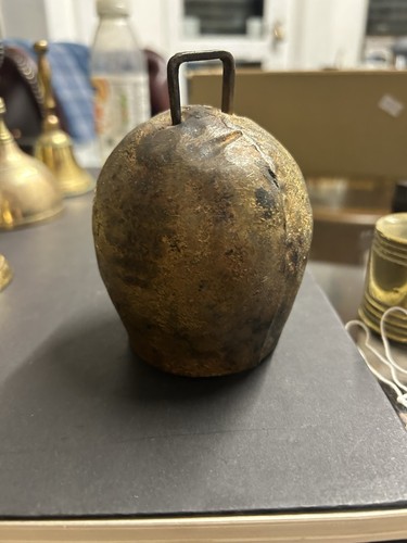 Rustic metal cowbell wodden - rustic,