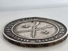 1953 Hong Kong Rifles Association Sterling Silver Medal-HK Bisley-KING Hallmark.