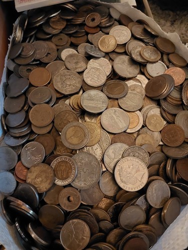2kg mixed world coins - of,