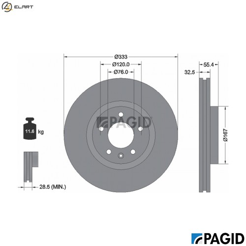Brake disc 54213nhc - 2x,