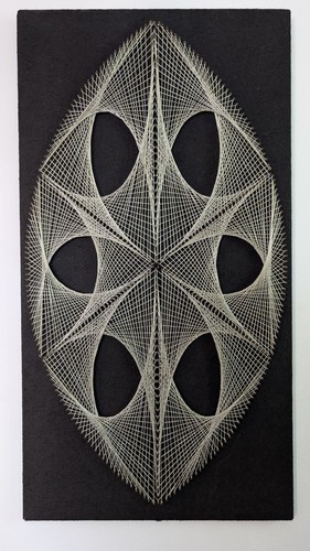 Mid century pin nail string - nail,