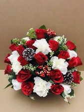 Christmas Grave Pot Flower