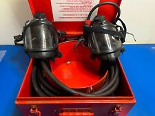 Hose And fire Gas Mask Set for E.D.B.A, D.C. & F.T. in Metal Carry Case