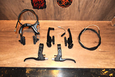 20' BMX Alloy Brake Set BMX V-Brake Lever Cable & Brake set For BMX Bikes Black