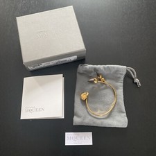 ALEXANDER MCQUEEN BRACELET | TWIN ACORN & SKULL | BRASS