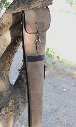 Gun slip leather shotgun - gun,