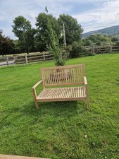 Deep Hardwood Teak Bench 3 Seater 180cm