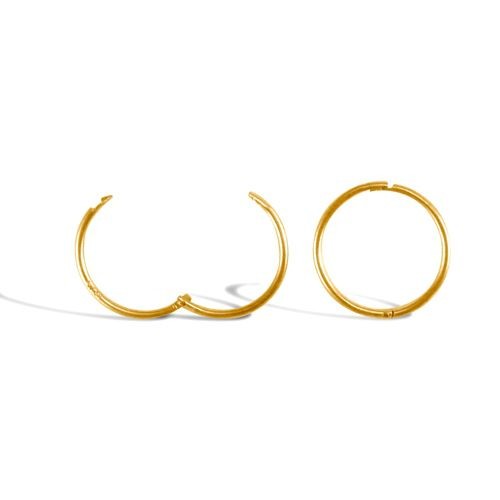 Earrings 9ct yellow - earrings, gold