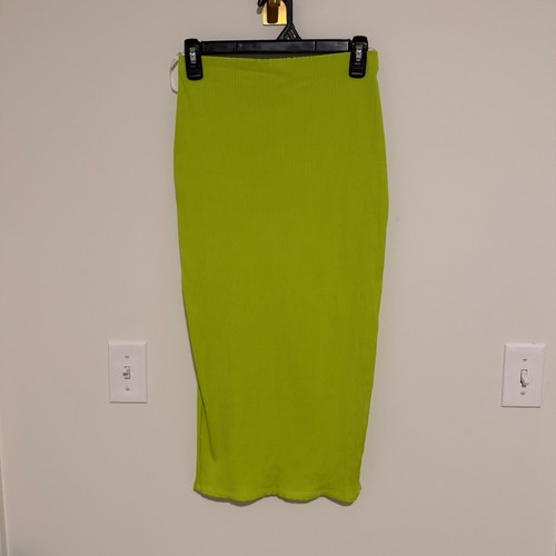 Lulus neon lime green ribbed - green,