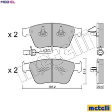 BRAKE PAD SET DISC BRAKE