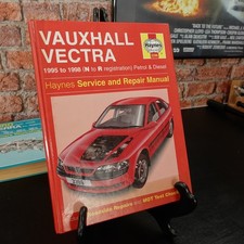 Vauxhall Vectra petrol & diesel Haynes manual 1995–1998 book 3396