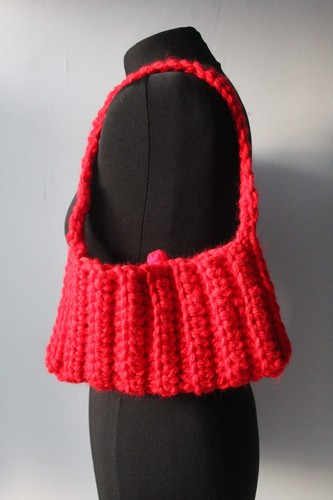 Crochet bag red - crochet,