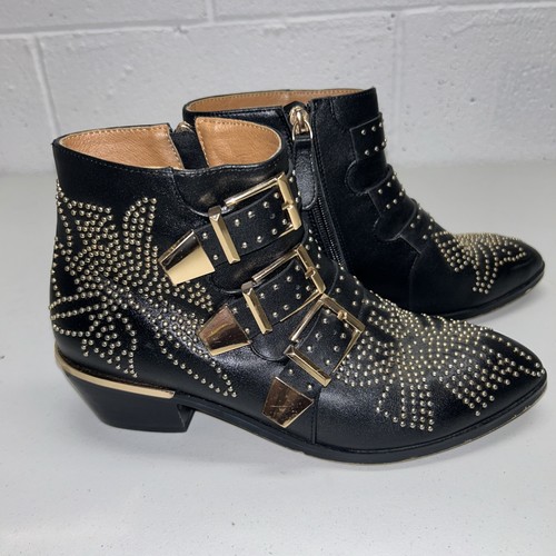 Black gold susanna studded - black,