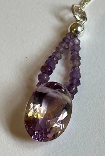 Ametrine cut gem amethyst - cut,