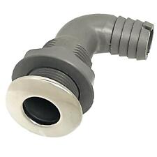 Thru-Hull Bilge Skin Fit 1" 25mm Elbow Boat Marine Stainless Steel Drain Plug