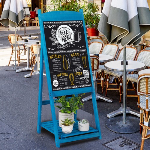 Wooden board chalkboard - a,