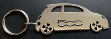 FIAT 500 KEYRING STAINLESS