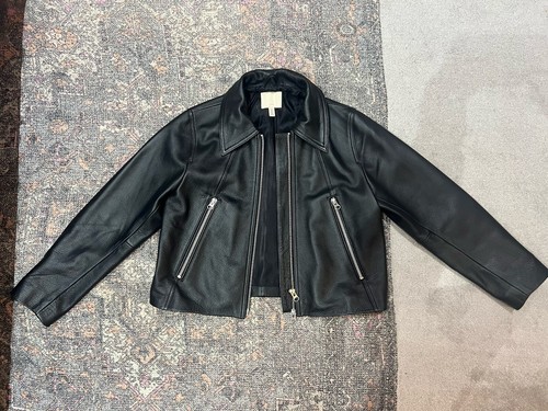 Real leather biker - h&m,
