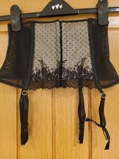 Janet Reger lace suspenders