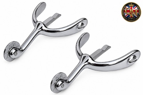 Swan neck spurs solid brass - spurs,