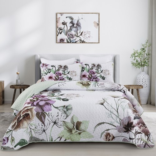Luxury florals bedspread - luxury,