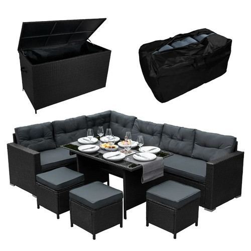 Rattan corner dining - rattan,