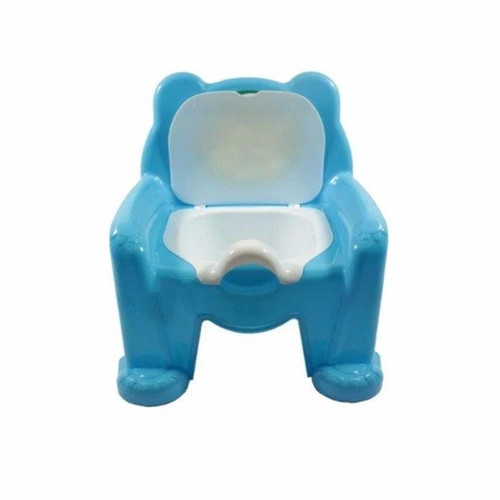 Blue plastic potty training - plastic,