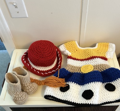 Handmade crochet cowgirl baby - handmade,