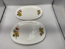 2 Vintage Pyrex JAJ Autumn