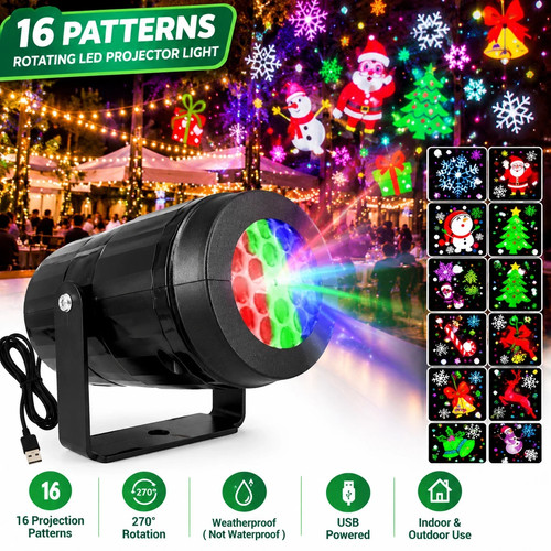 1pc snowflake night - 1pc, projector