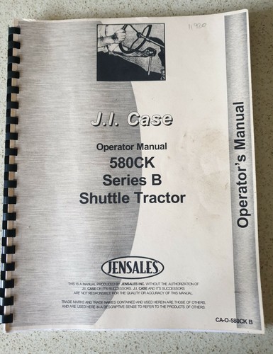Case 580k series b - j,