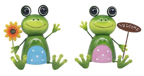 Set metal garden frog - 2,