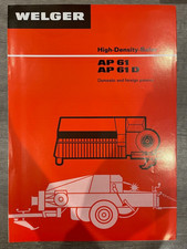 Welger High-Density Baler AP61 AP61D Vintage Brochure Leaflet