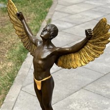 Bronze Statue Icarus Winged