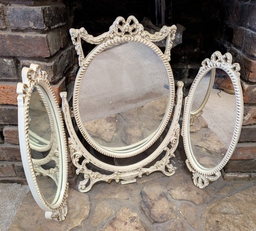 Rococo trifold mirror - mirror, dresser
