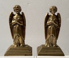 ANTIQUE PAIR OF HEAVY BRASS