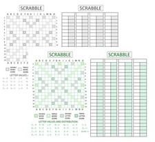 Scrabble spares 1988 score - scrabble,