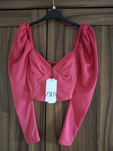 Zara corset top puff sleeves - zara,