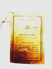 1927 CHATTANOOGA  TELEPHONE