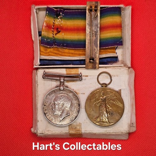 Rare ww1 medal pair - rare,