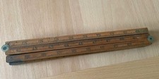 Antique Boxwood & Brass 6 Fold Alcohol Dipping Rod Rule  Barthes-Roberts Ltd 60"