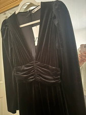 zara jumpsuit velvet xs women