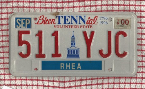 Tennessee embossed american - tennessee,