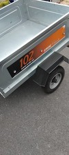 ERDE 102 Trailer with cover, perfect for camping, tows well. stored inside