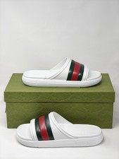 Gucci Web Slide Sandal White