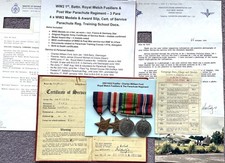 WW2 Medals x 4 : Royal Welsh