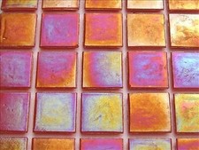 Iridescent 20mm Mosaic Tile Sheet, Tesserae (Multiple Colours & Sizes)