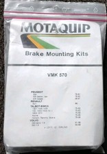 Renault 21 Peugeot 305 405 Talbot Alpine Volvo 340 Brake Shoe Fitting Kit VMK570